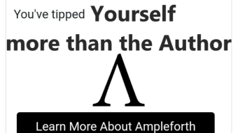 We Tip ourselves 67% and give 33% to the Author on Publish0x