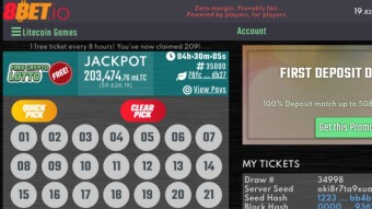 Join 8Bet for Free LTC Lottery Each Day!!! Absolutely FREE! Top prize $9500 USD!