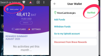 Quick Tip: How To Withdraw BAT From Mobile Brave Browser