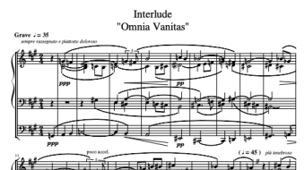 Interlude "Omnias Vanitas" [Philip Daniel; 2015]