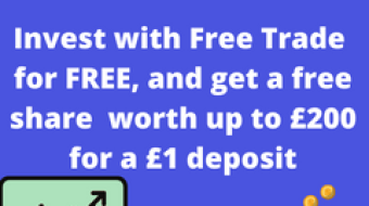 Start your investing journey with Free Trade and get a free share for just a £1 deposit. Could be worth £200