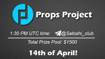 Join the AMA of Satoshi Club x Props Project. Rewards: 1500 USDT, April 14th.