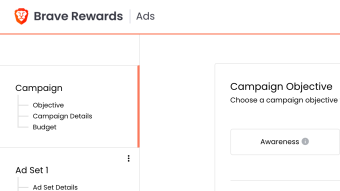 Sneak peek of the upcoming Brave advertiser dashboard