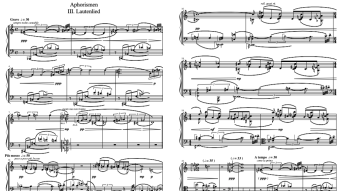 Aphorismen für Klavier: III. Lautenlied [Philip Daniel; 2020]