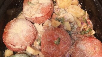 Foodbook #228 Greek Stuffed Vegetables - Gemista with recipe