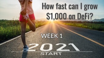 How fast can I grow $1,000 in DeFi? - Week 1