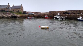 Cove Harbour, East Lothian, Scotland - on a driech summers day
