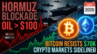 Oil above 100 dollars: impact on Bitcoin, Ethereum, and crypto markets