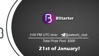 Join the AMA of Satoshi Club x BStarter. Rewards: 500 USDT, January 21st.