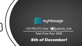 Join the AMA of Satoshi Club x myMessage. Rewards: 500 USDT, December 8th.