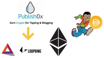 Remaining DAI converted in Ethereum at Publish0x: DAI leave the platform as tipping coin.