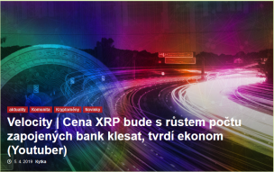Hodlery XRP podle ekonoma ohrozí velocity