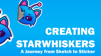 Creating StarWhiskers: A Journey from Sketch to Sticker