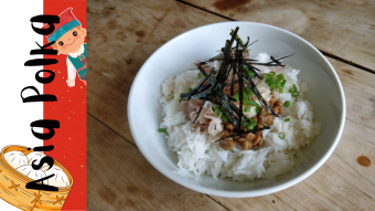 Natto and Onsen Tamago on Rice