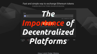The Importance of Decentralized Platforms