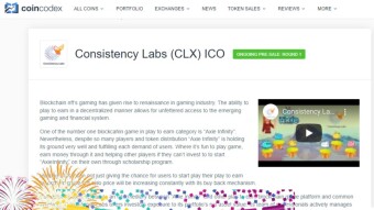 Featuring live on coincodex, private sale is ongoing with price of 0.01$ / CLX