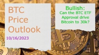 BTC Price Outlook(10/16/2023) - Can the BTC ETF Approval drive Bitcoin to 30k?