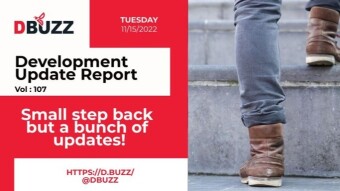 Small step back but a bunch of updates!
