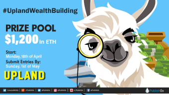 #UplandWealthBuilding Writing Contest and Giveaway - $1,200 in ETH Prize Pool!