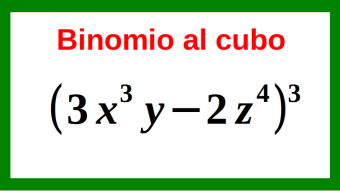 Binomio al cubo Ejemplo 4