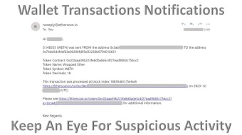 How To Receive Wallet Transactions Notifications by Email - Keep Watch!