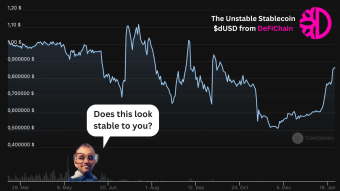 The Stablecoin $dUSD From DeFiChain Lost Its Peg Almost One Year Ago