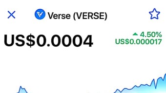 New Price Of Token VERSE.