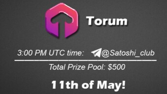 Join the AMA of Satoshi Club x Torum. Rewards: 500 USDT, May 11th.
