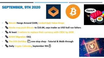 🗞 Daily Crypto News & Video, September, 9th💰