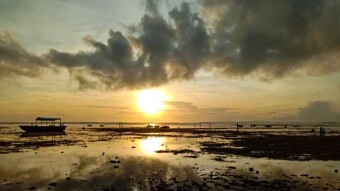 Watching the Sunset:At the Beach