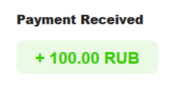11th payment received from TeaserFast + 100 RUB | total paid 324.99 RUB 