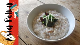 Congee with Tofu Skin and Pidan