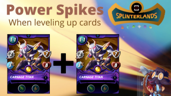 Understanding Power Spikes when leveling up cards