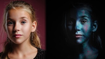 How To Add Drama And Fantasy To Portraits With Colors And Lights In Photoshop (Creation Process & YouTube Tutorial Link)