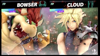 Bowser Vs. Cloud - Super Smash Bros
