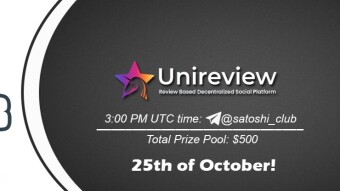 Join the AMA of Satoshi Club x Unireview. Rewards: 500 USDT, October 25th.