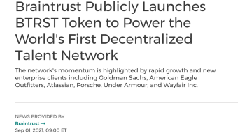 Join Braintust + some update via MESSARI