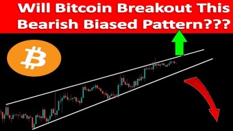 Will Bitcoin Breakout This Bearish Biased Pattern???