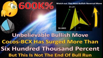 Cocos-BCX Has Surged More Than Six Hundred Thousand Percent But This Is Not The End Of Bull Run