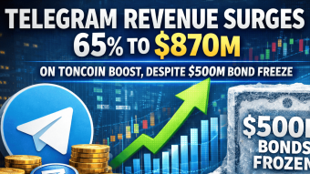 Telegram Revenue Surges 65% to $870M on Toncoin Boost, Despite $500M Bond Freeze