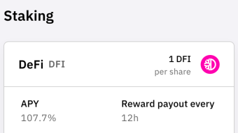 How to stake DFI tokens on CakeDefi