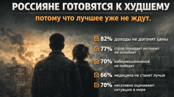 Russians are preparing for the worst, because they no longer expect the best.