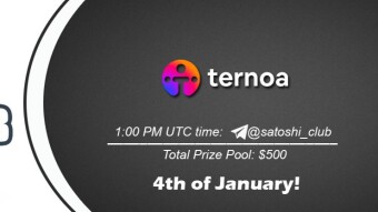 Join the AMA of Satoshi Club x Ternoa. Rewards: 500 USDT, January 4th.