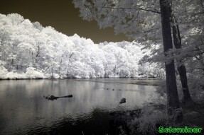 Infrared Photography - Calm waters before the rapids
