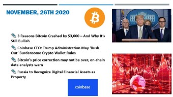 🗞 Daily Crypto News & Video November, 26th💰