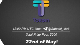 Join the AMA of Satoshi Club x Tokoin. Rewards: 500 USDT, May 22nd.
