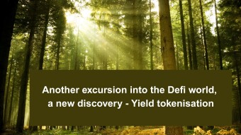 Another excursion into the Defi world, a new discovery - Yield tokenization