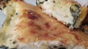 Foodbook #755. Spinach cannelloni