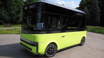 Debuted in the first crossing of the autonomous electric bus