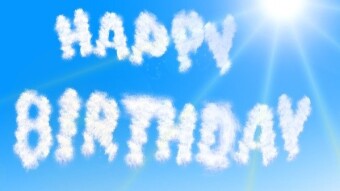 My  customised special  birthday card for my newly turned 1 year old nieces!!